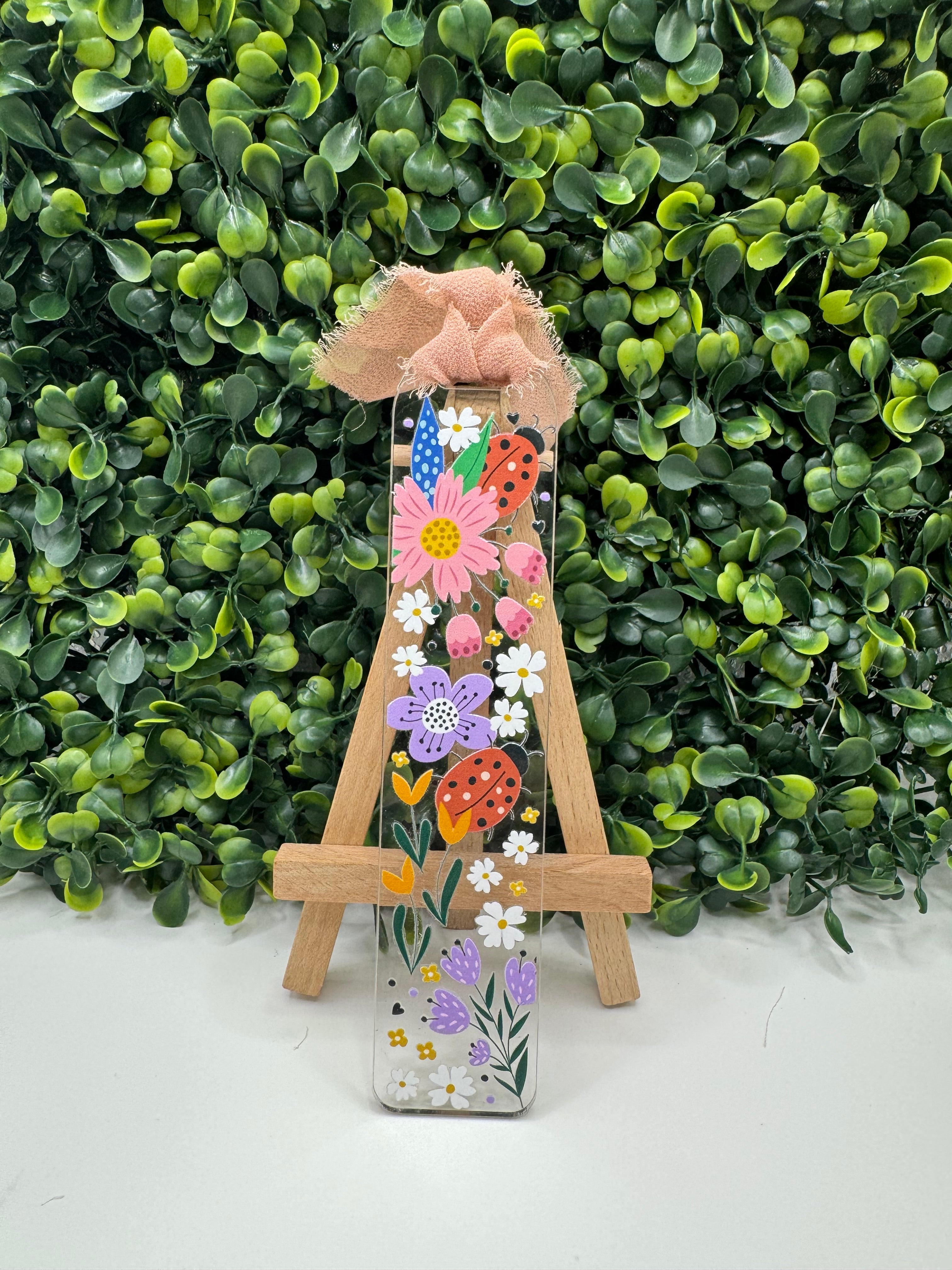 Spring Lady Bug Bookmark
