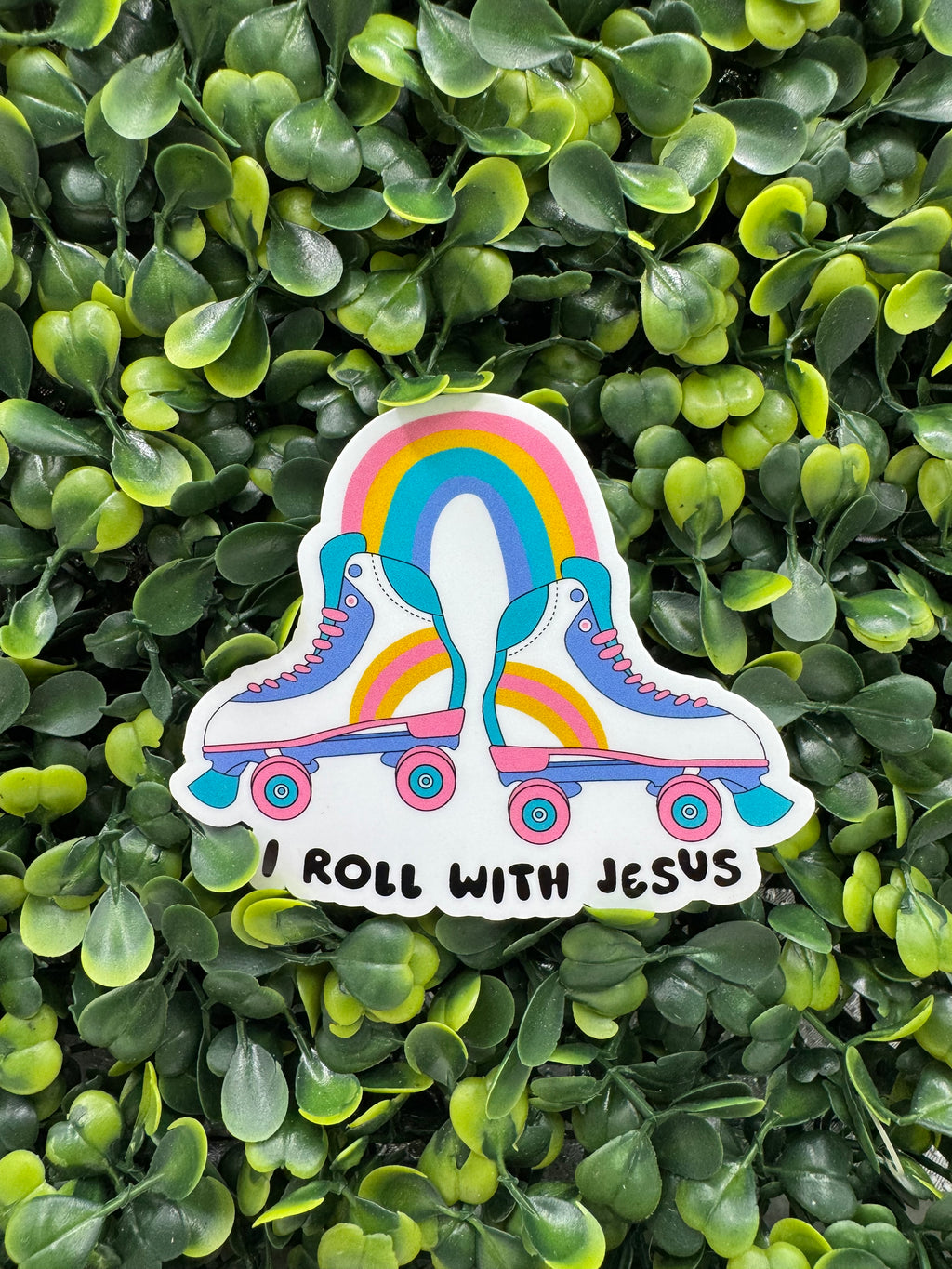 I Roll with Jesus Sticker