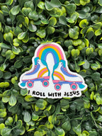 I Roll with Jesus Sticker