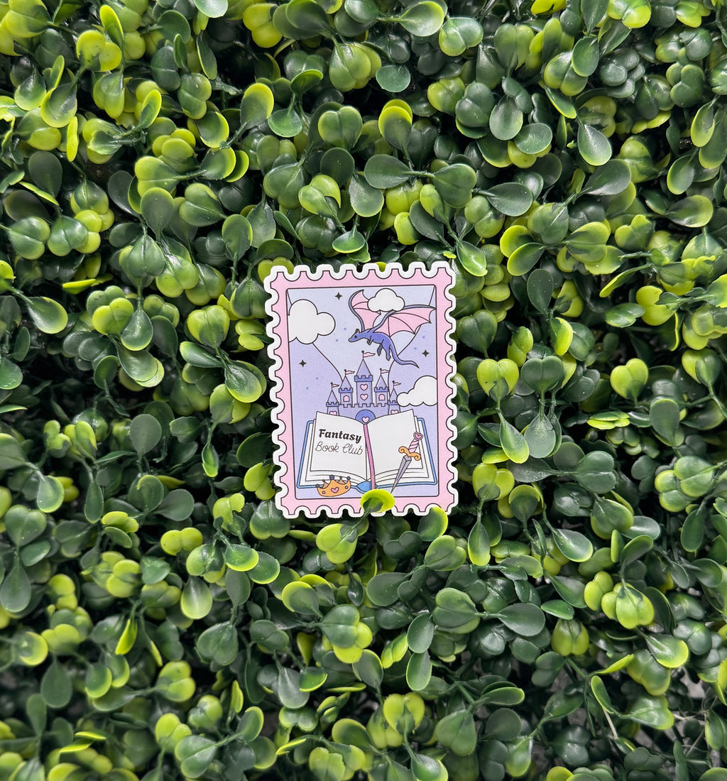 Fantasy Book Club Stamp Sticker