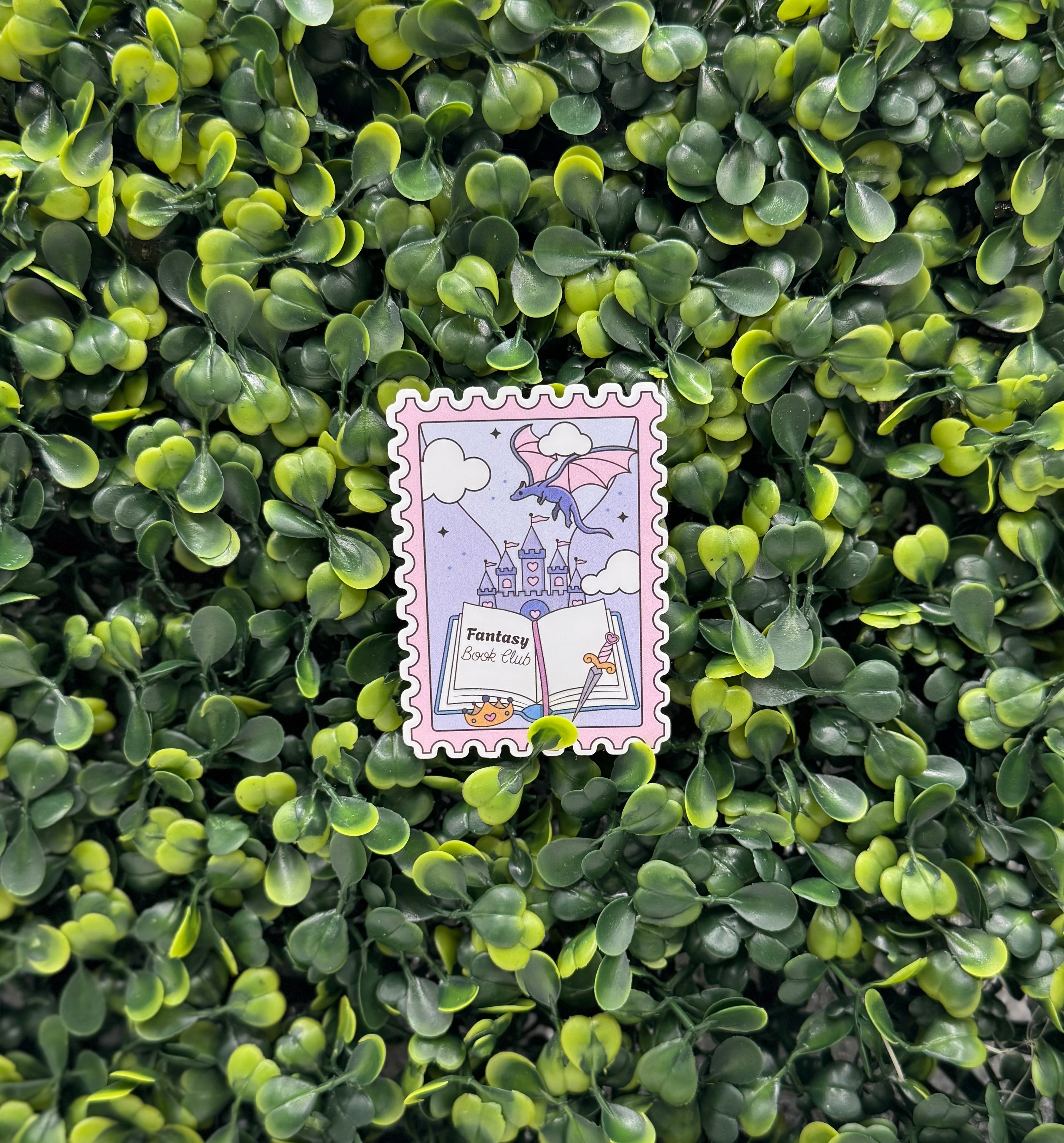 Fantasy Book Club Stamp Sticker