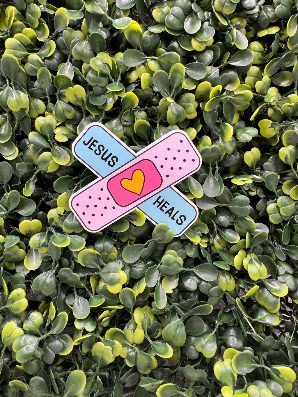 Jesus Heals Sticker