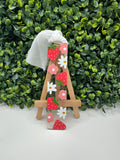 Floral Strawberry Field Bookmark