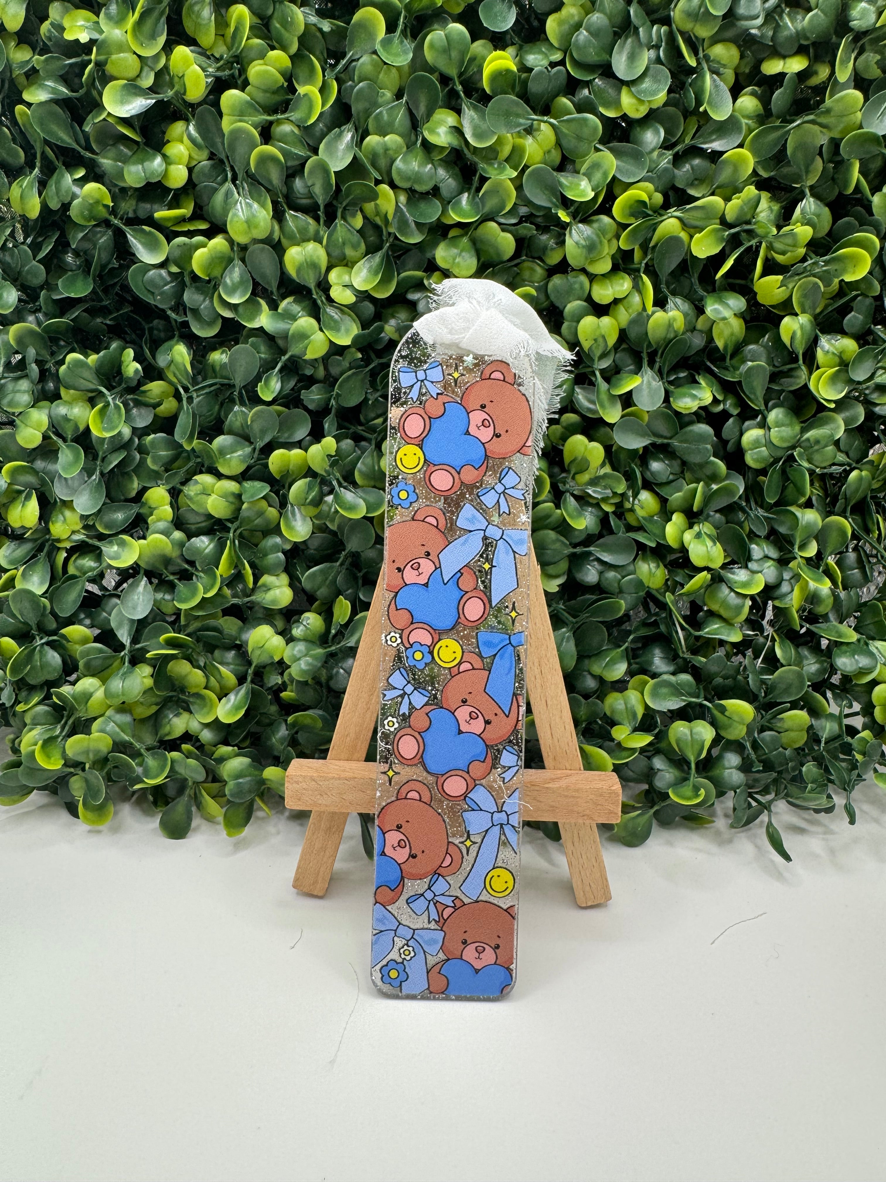 Blue Teddy Bear Bookmark