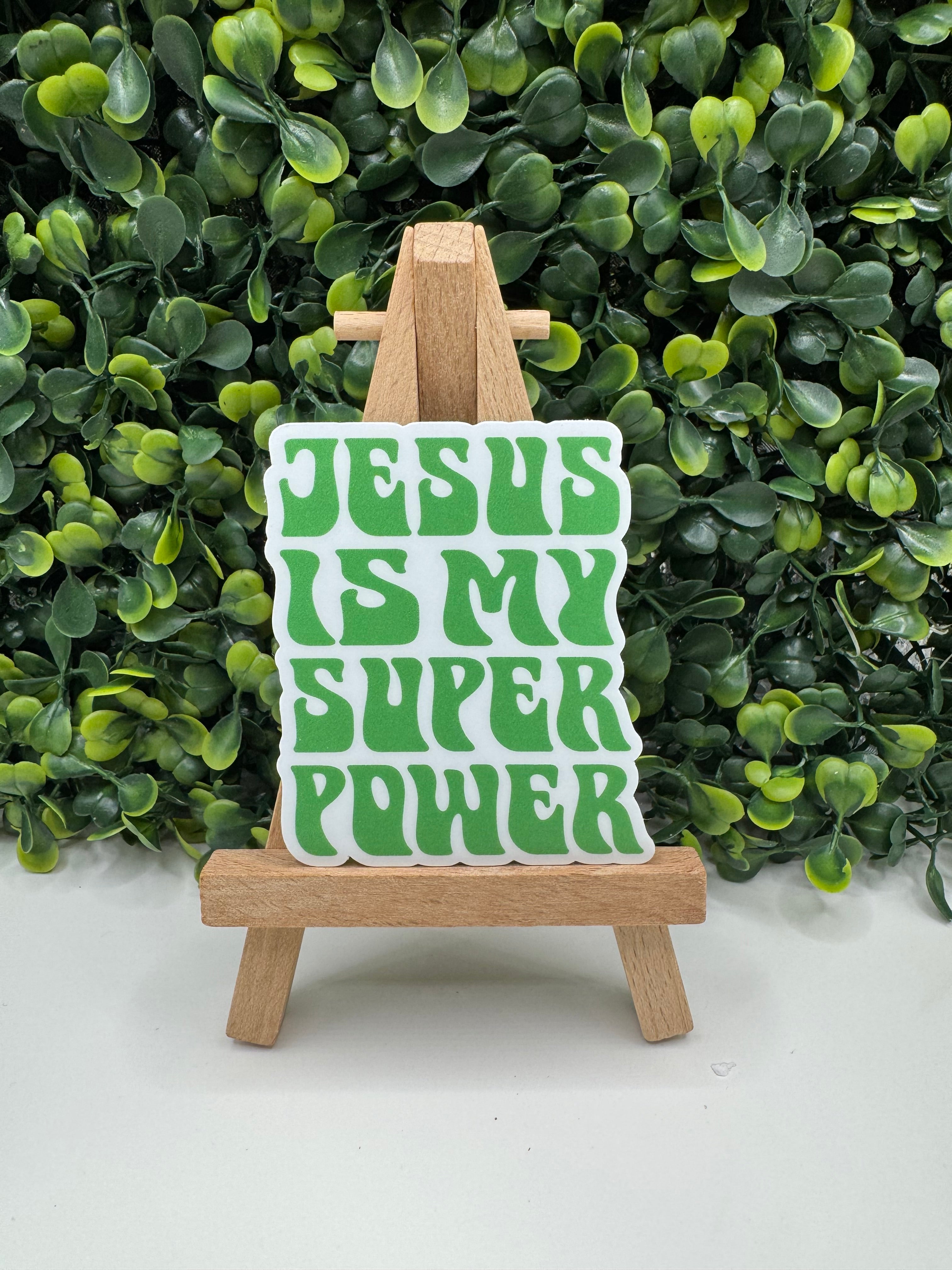 Jesus is My Superpower Sticker