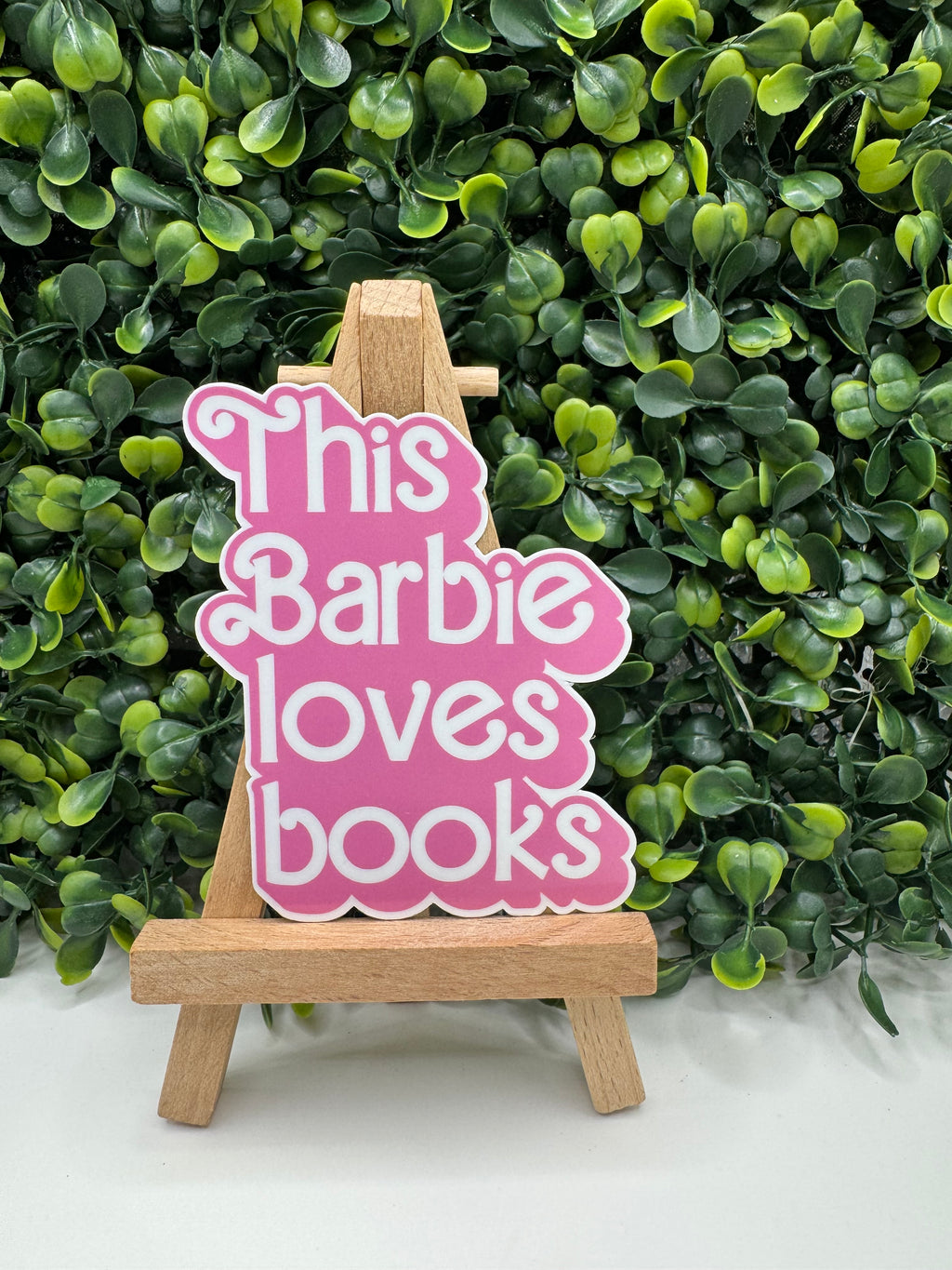 This Barbie Loves Books Sticker