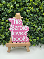 This Barbie Loves Books Sticker