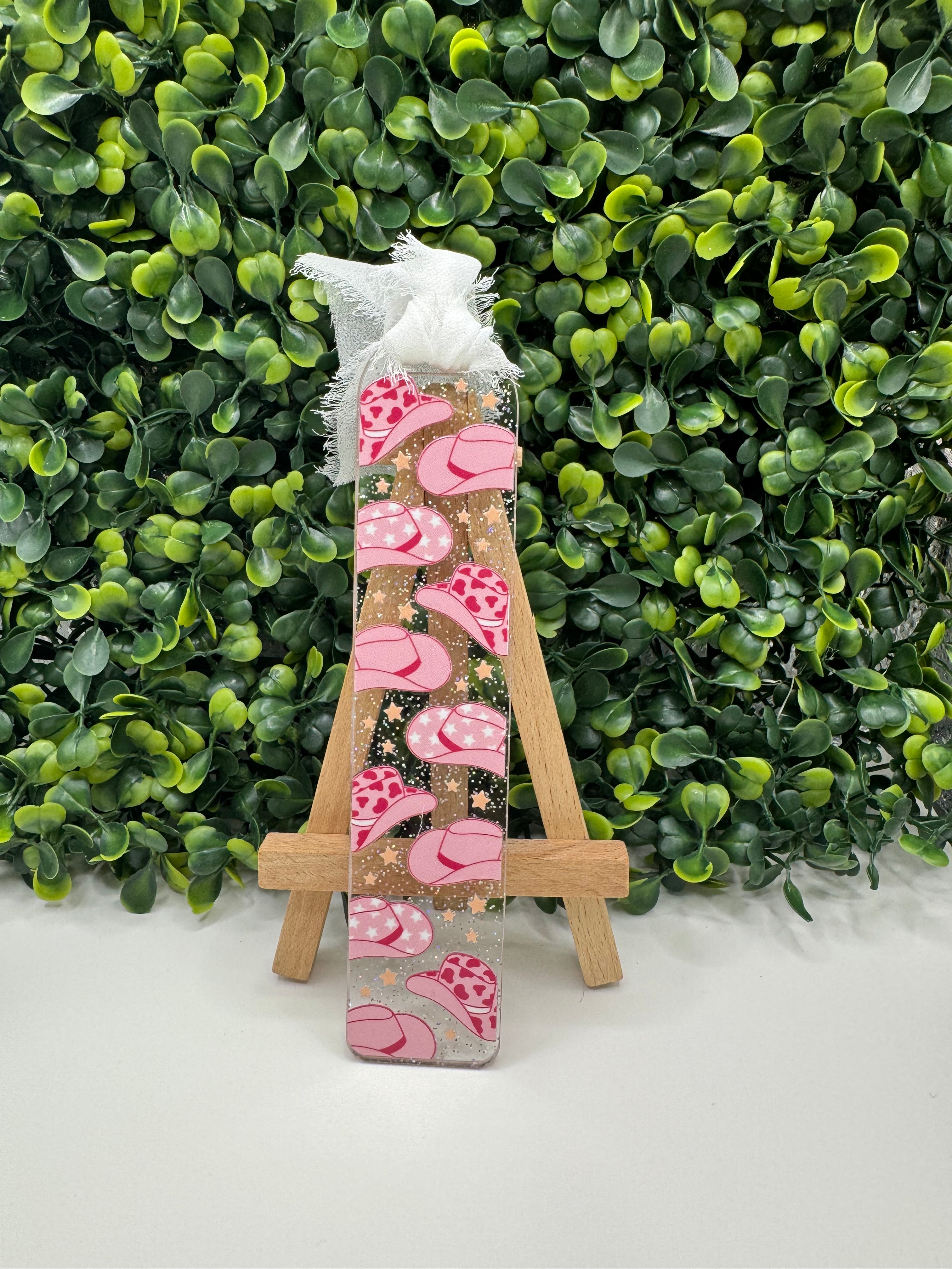 Pink Cow Girl Bookmark