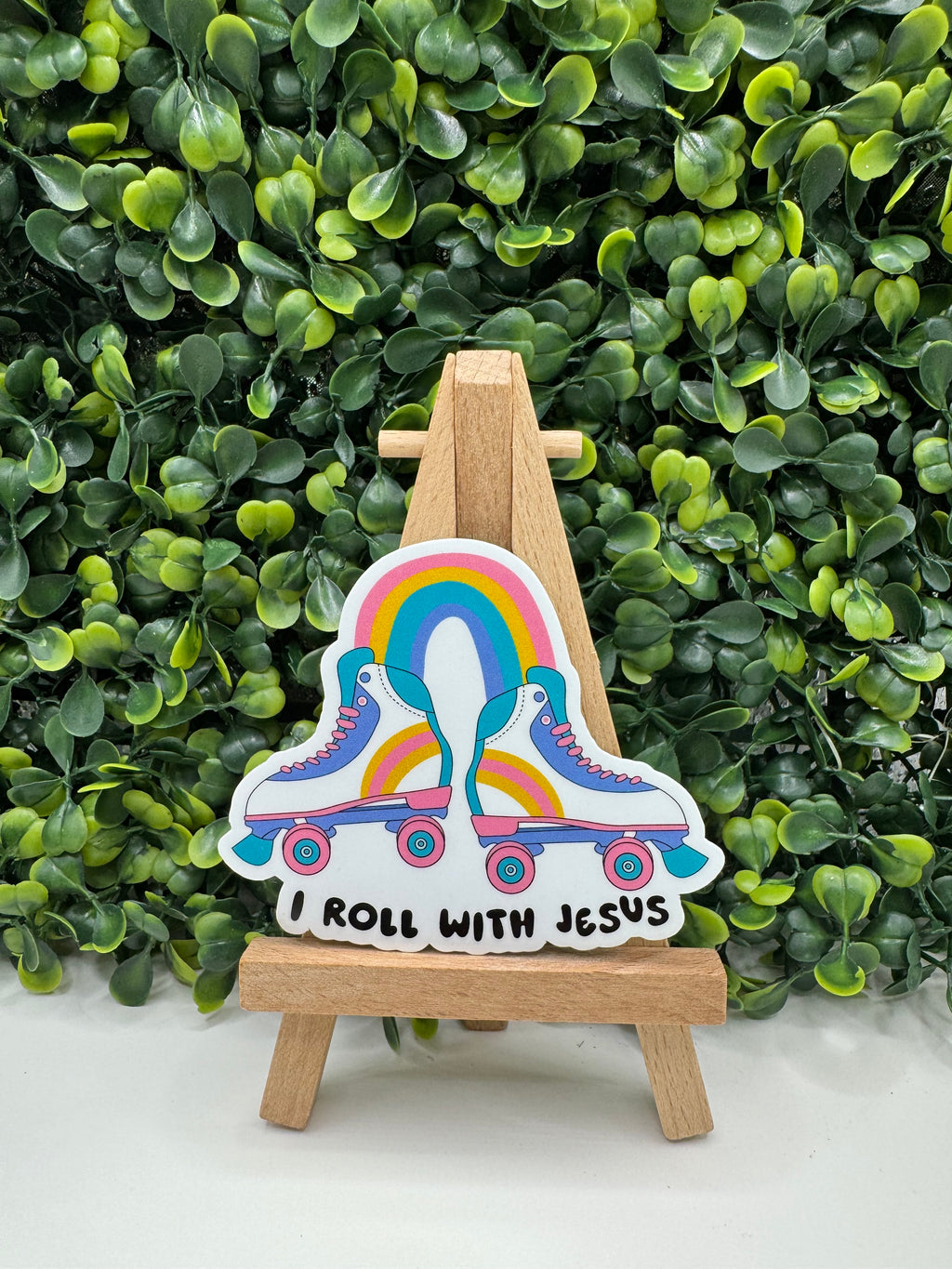I Roll with Jesus Sticker