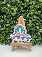 I Roll with Jesus Sticker