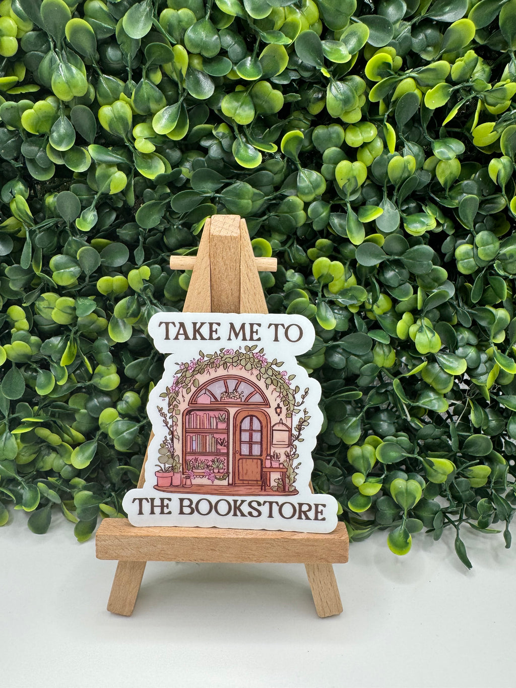 Take Me to The Bookstore Sticker