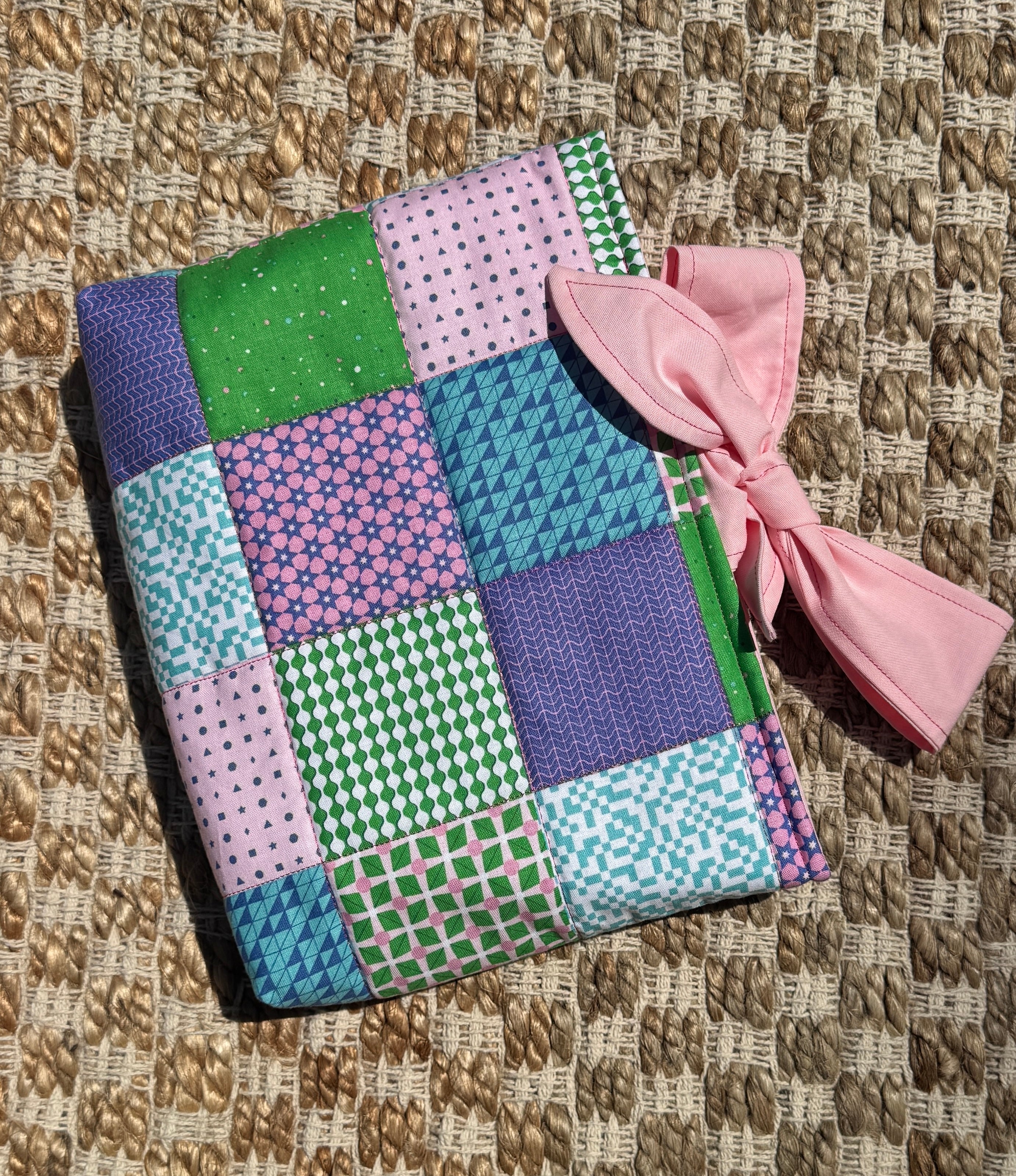 Multicolored Patch Sleeve