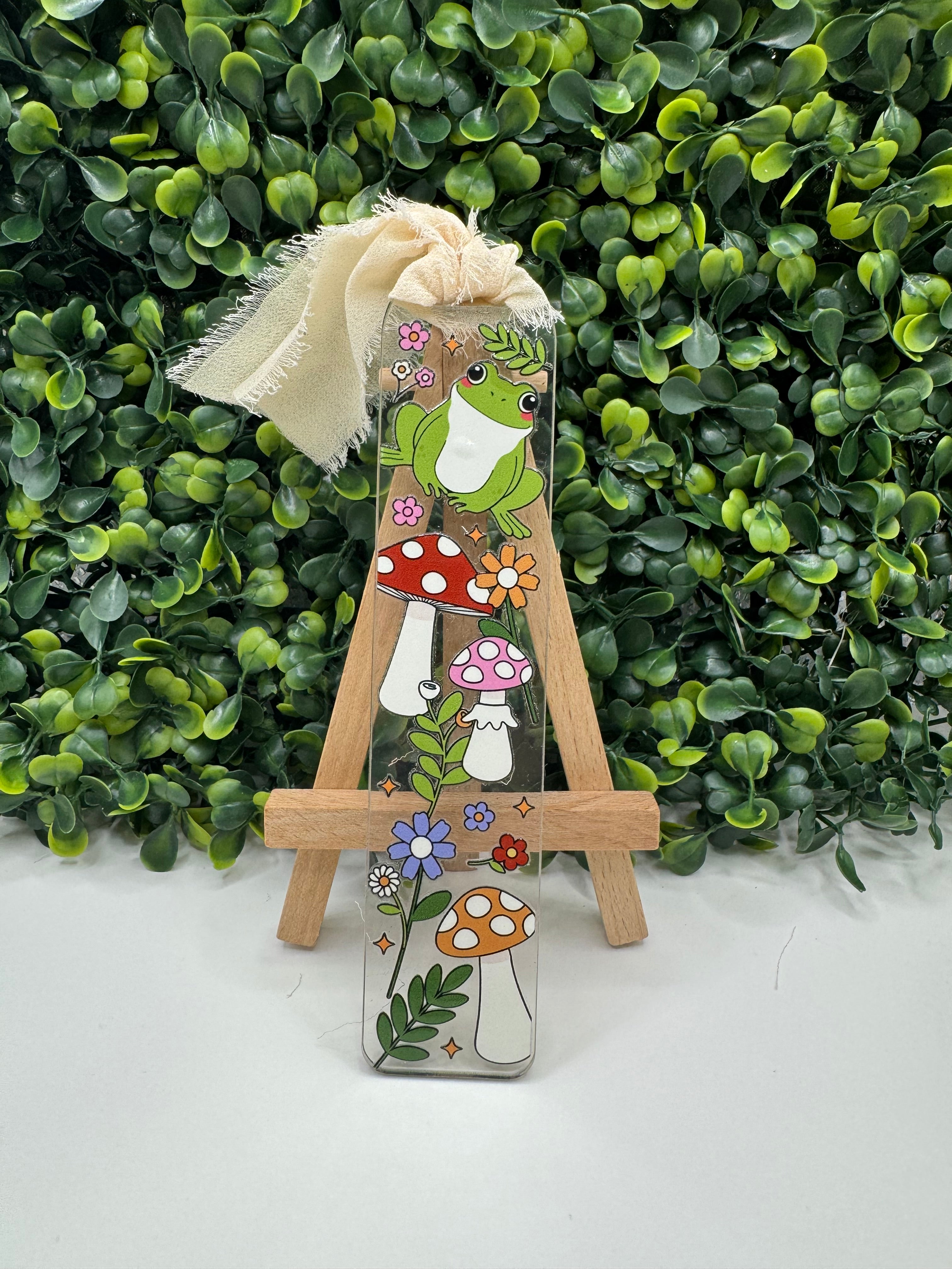 Froggy Cottage Core Bookmark