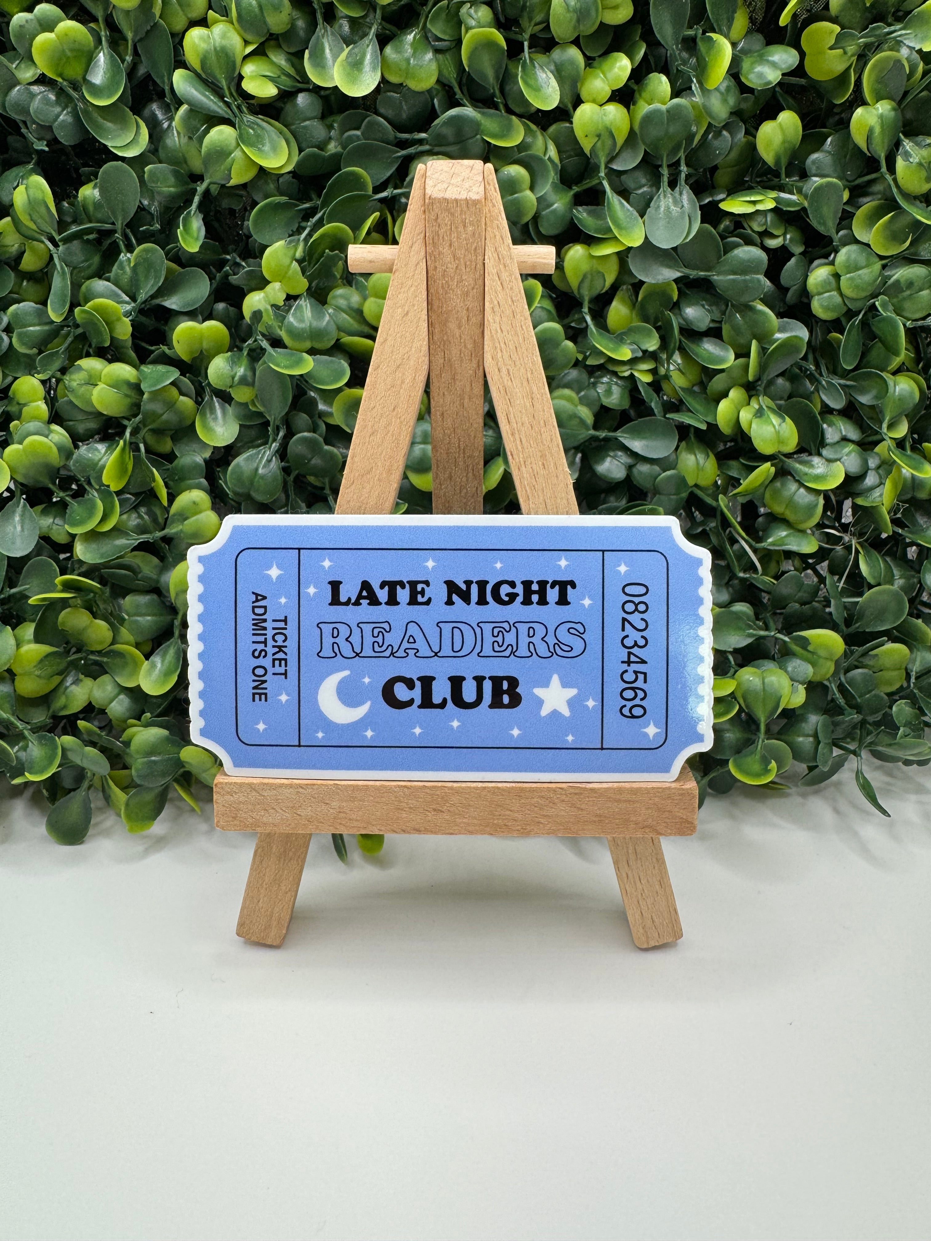 Late Night Readers Club Sticker