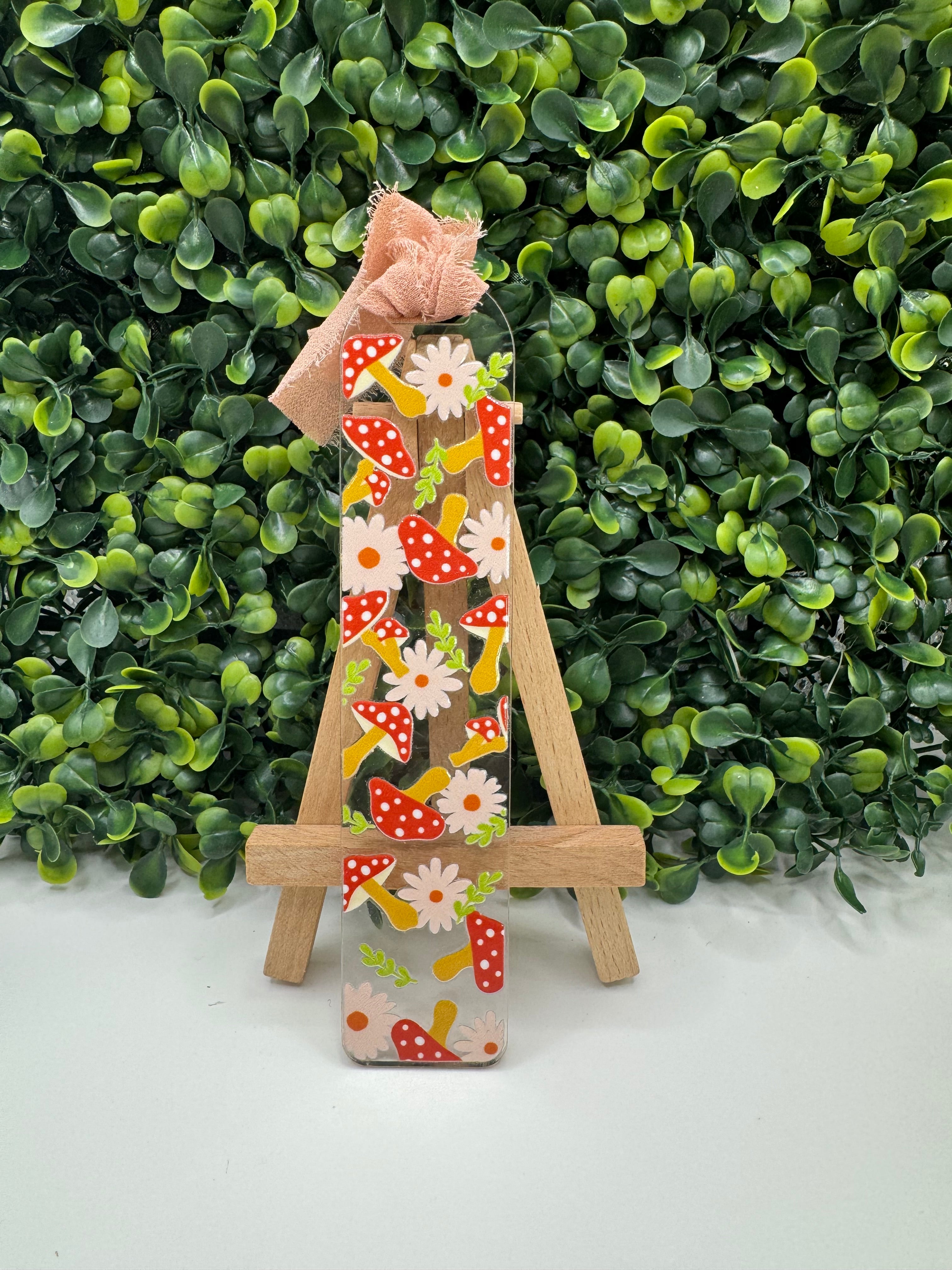 Floral Mushroom Bookmark