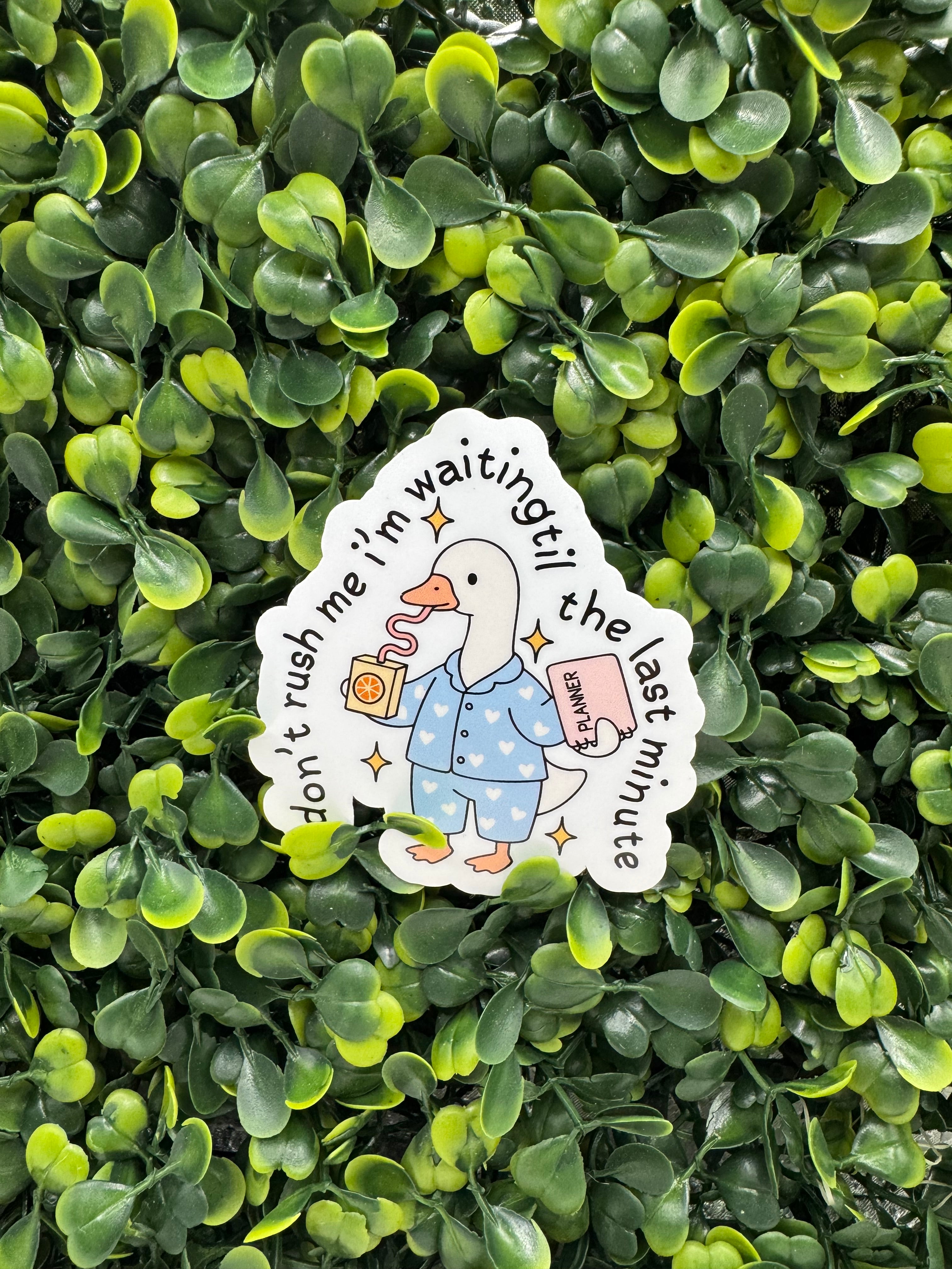 Last Minute Goose Sticker