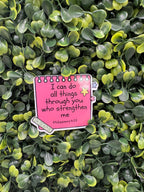 Philippians 4:13 Sticker