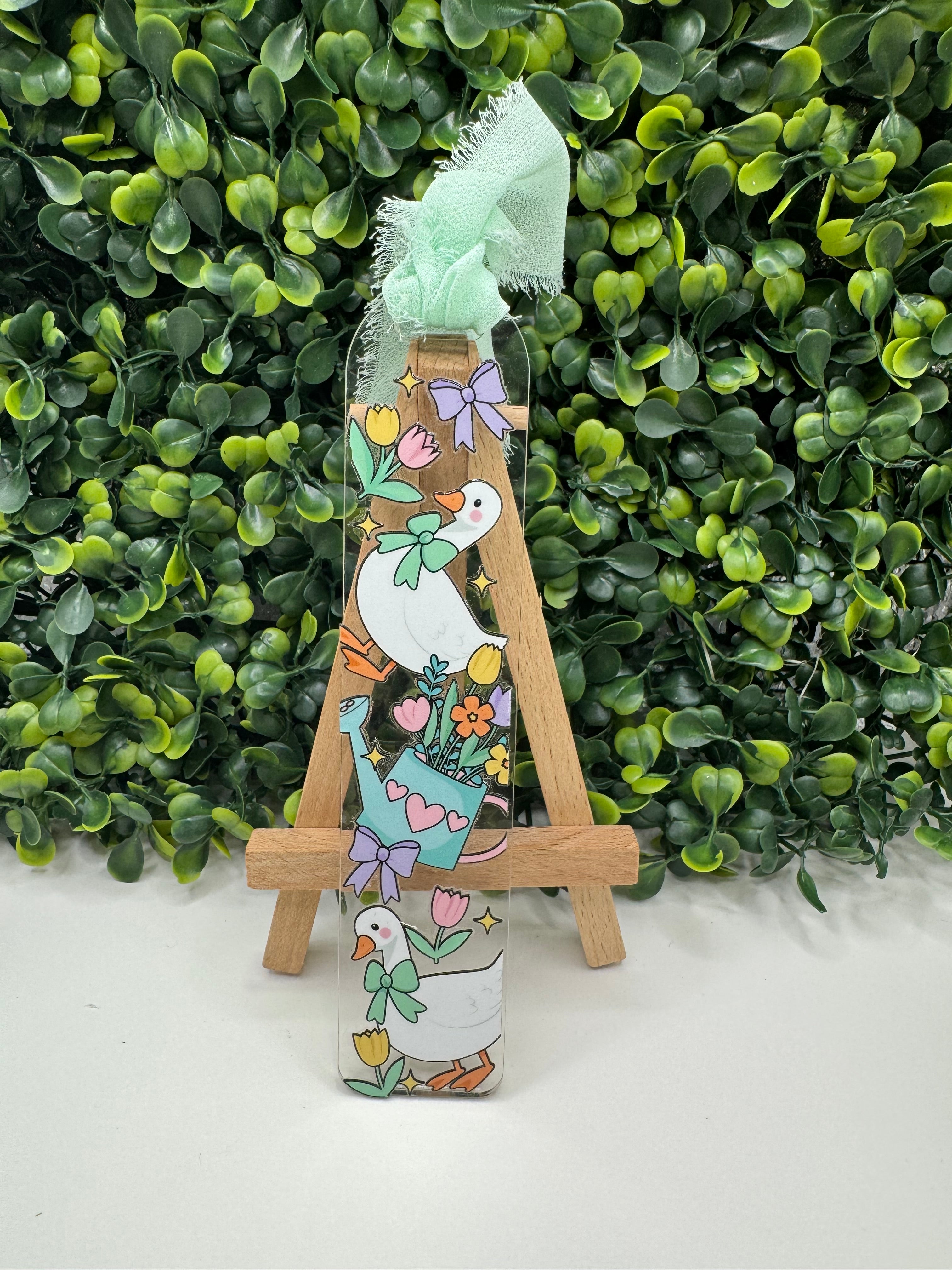 Wildflower Goose Bookmark