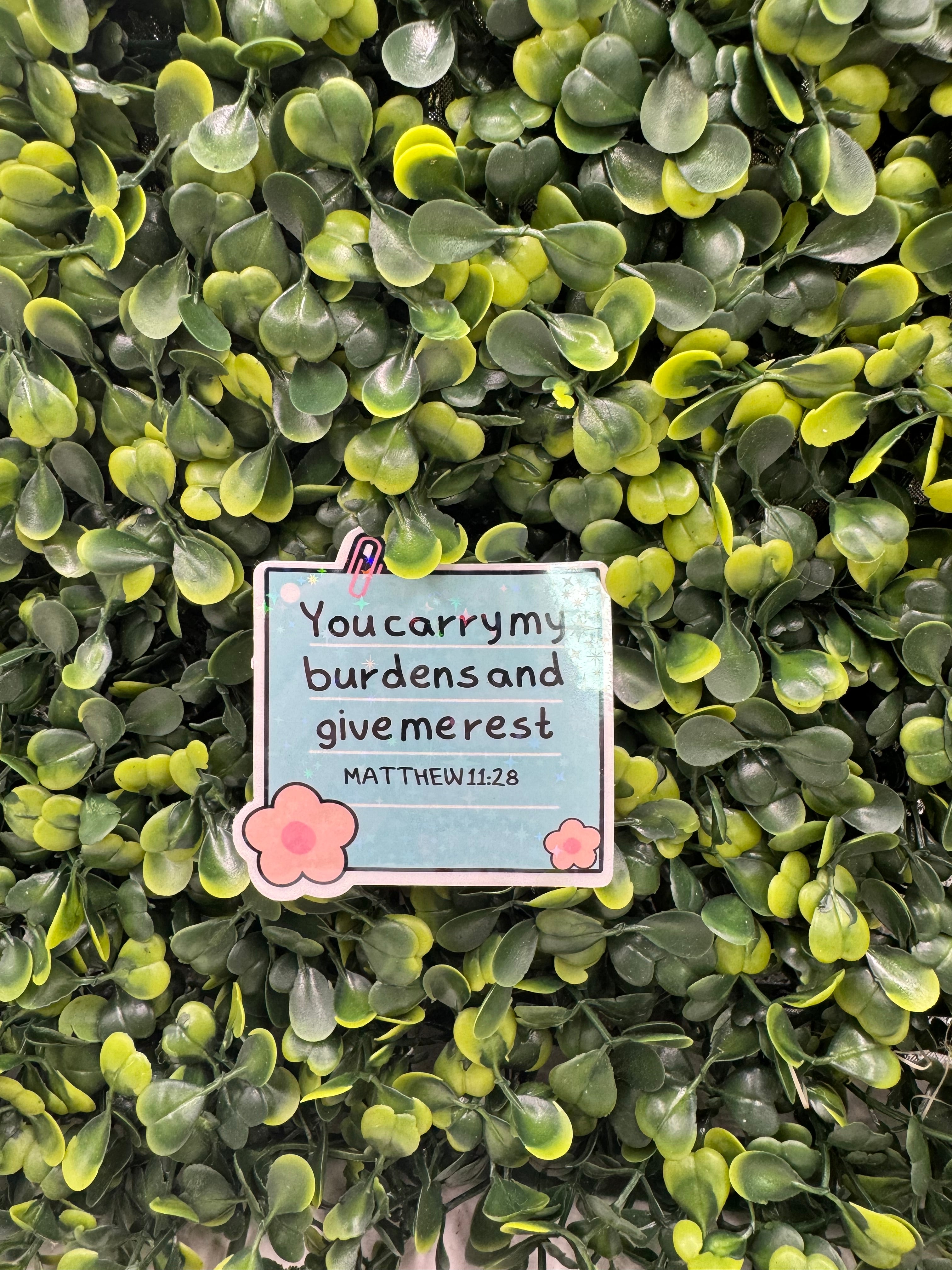 Matthew 11:28 Sticker