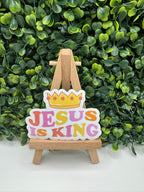 Jesus is King Sticker