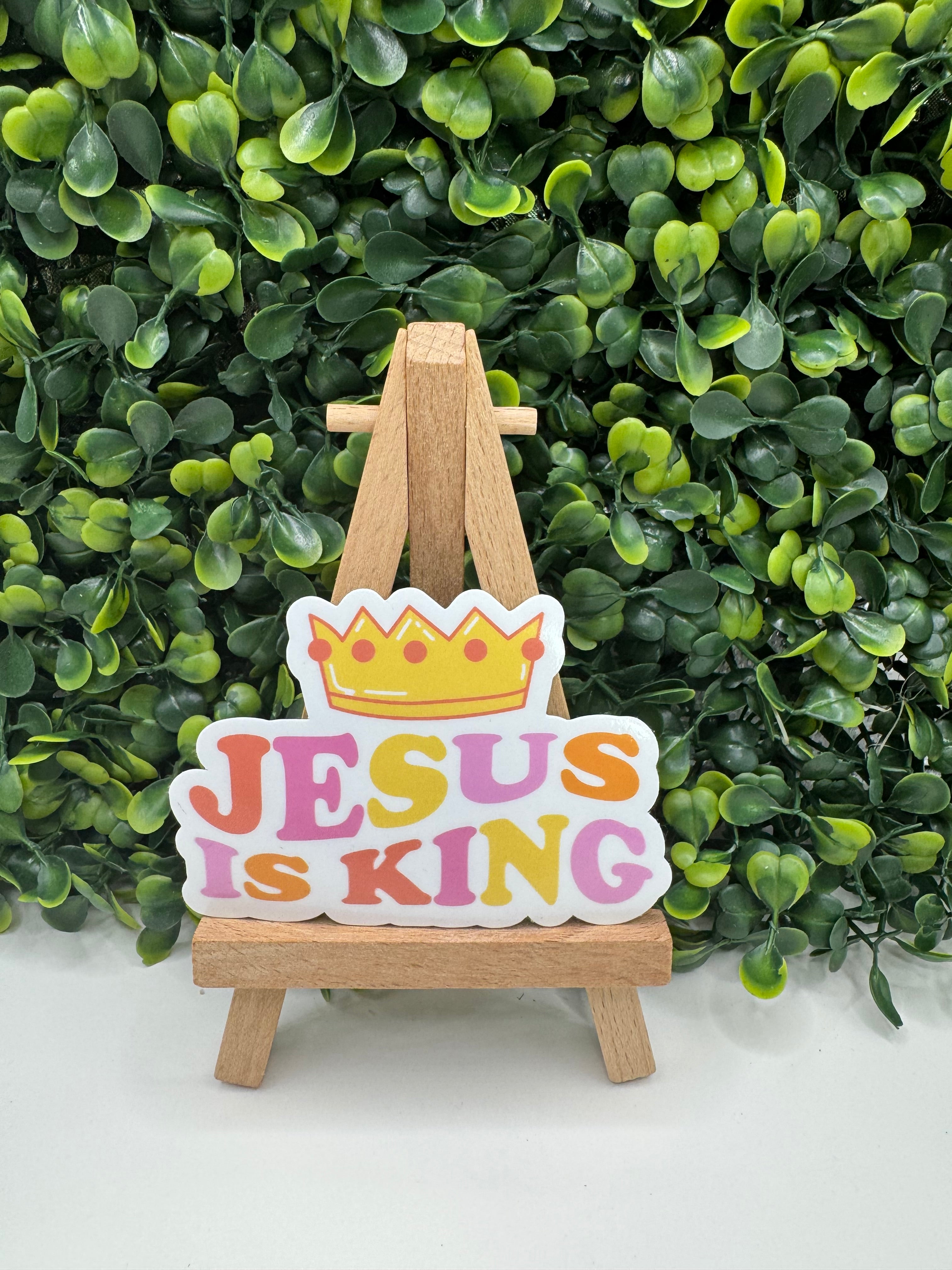 Jesus is King Sticker