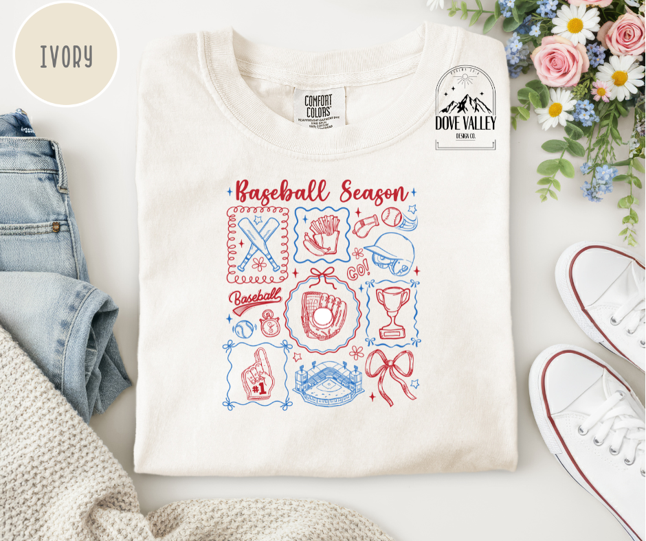 Baseball Season Stamps T-shirt