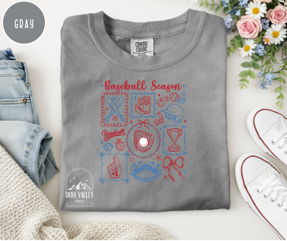 Baseball Season Stamps T-shirt