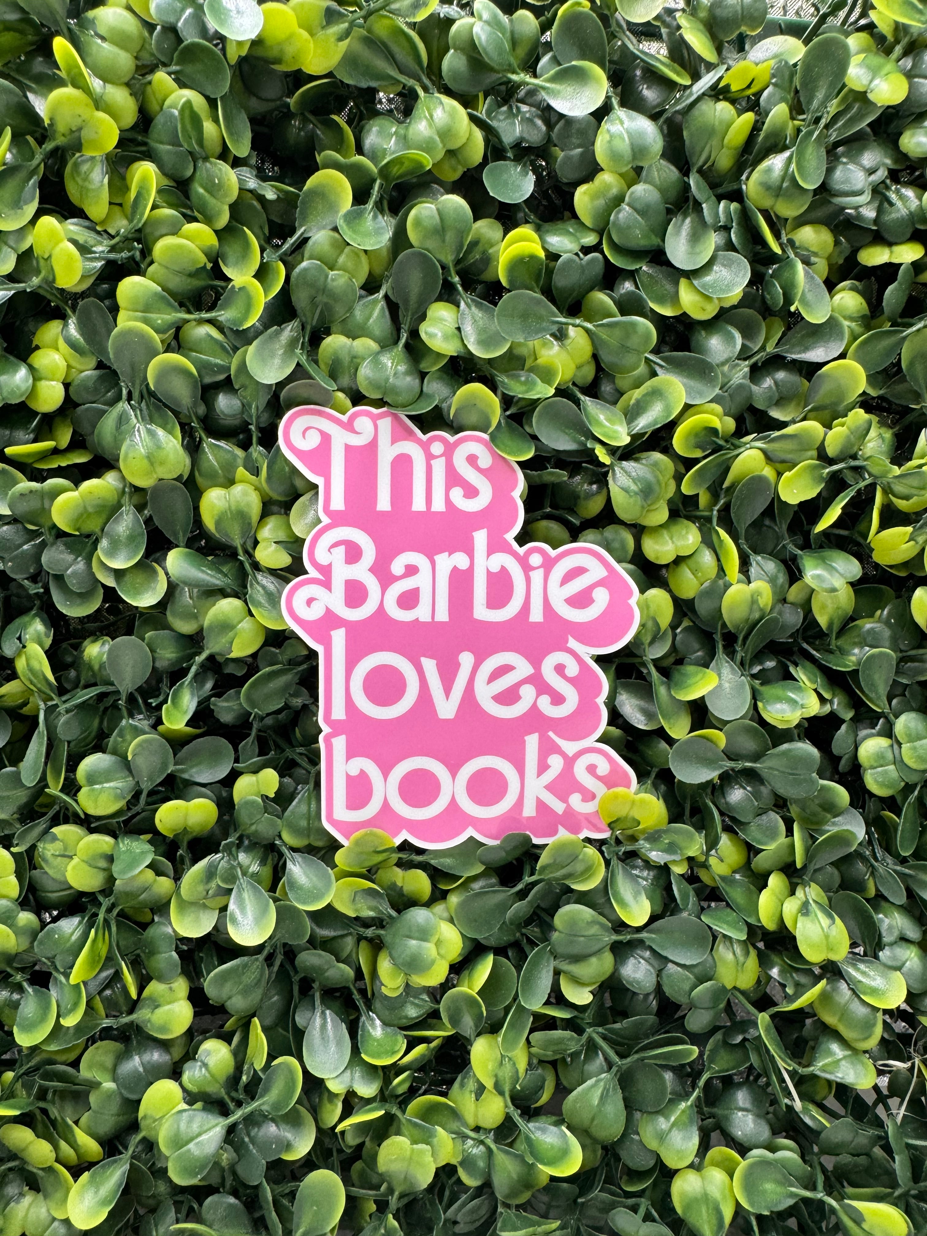 This Barbie Loves Books Sticker