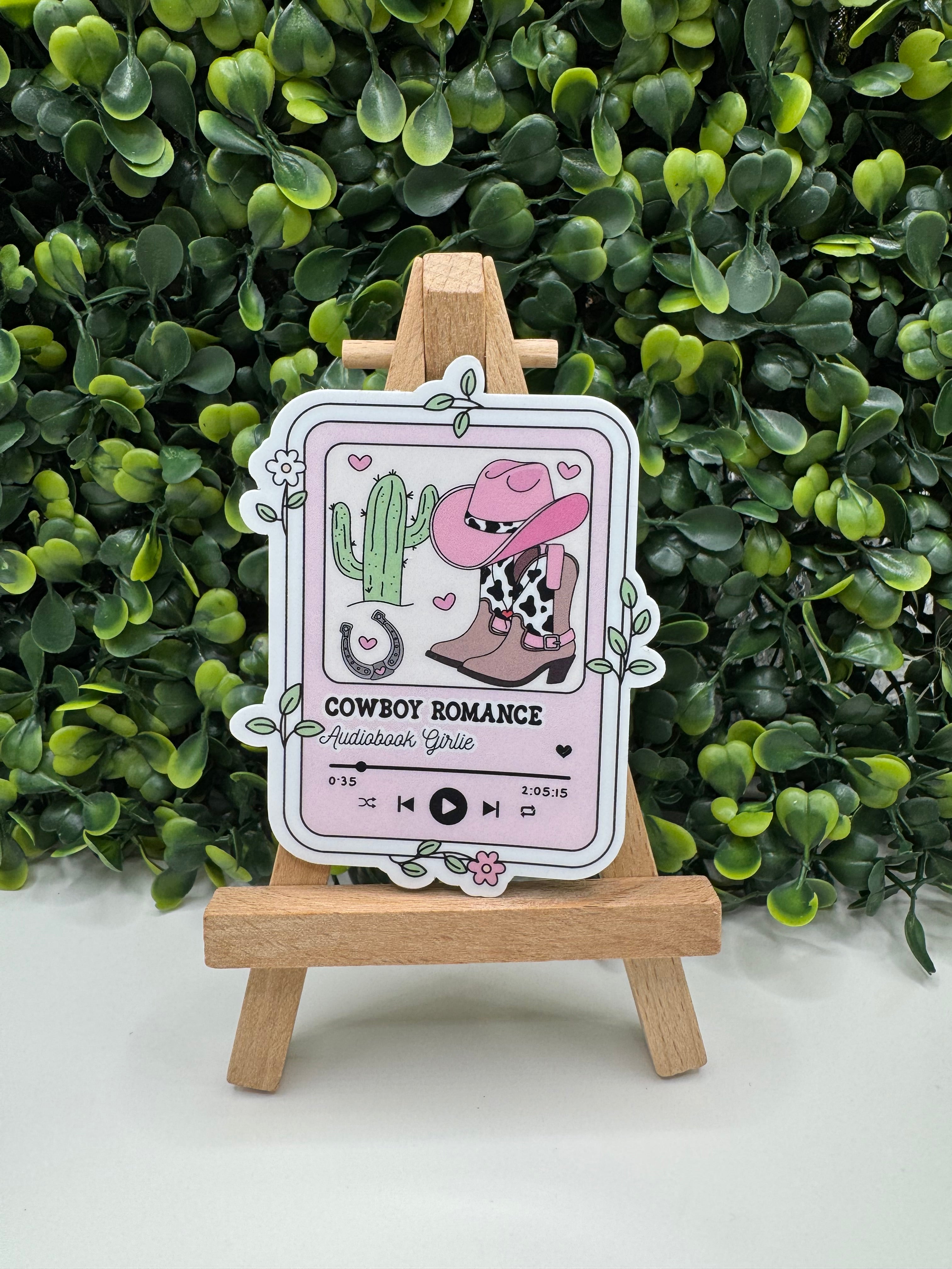 Cowboy Romance Audiobook Sticker