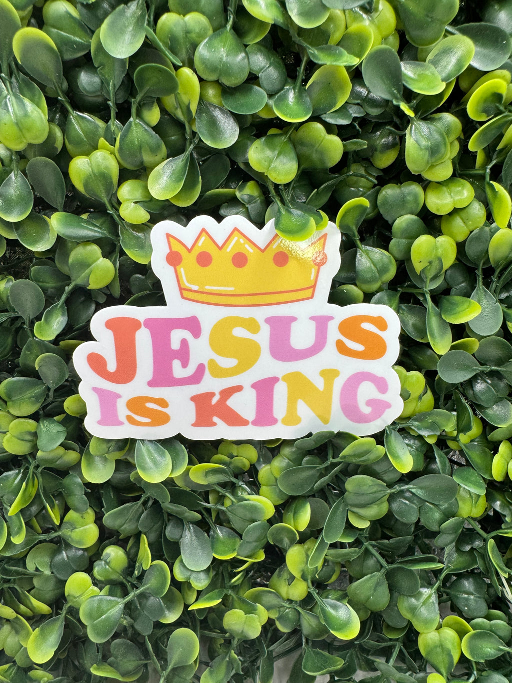Jesus is King Sticker