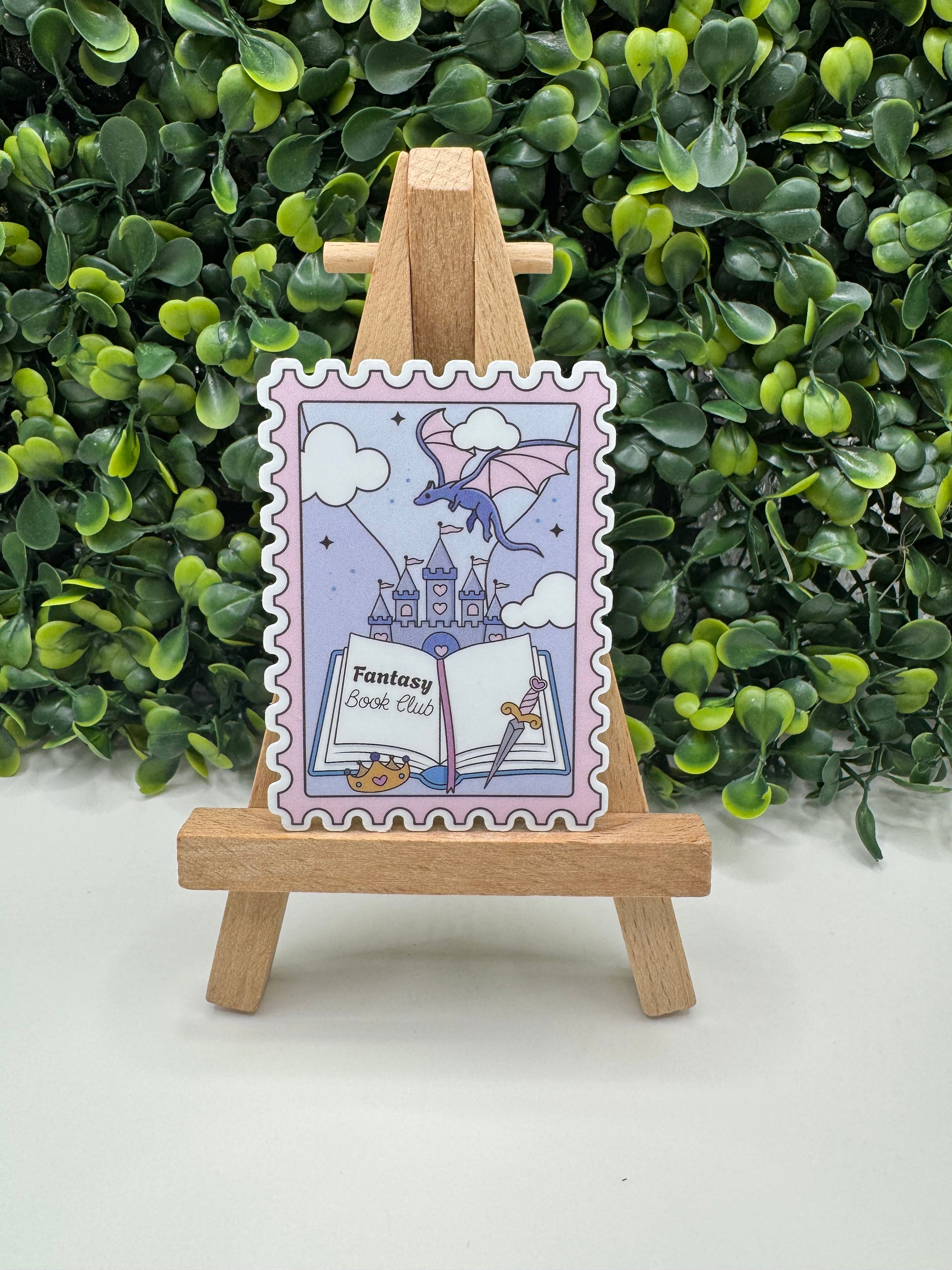 Fantasy Book Club Stamp Sticker
