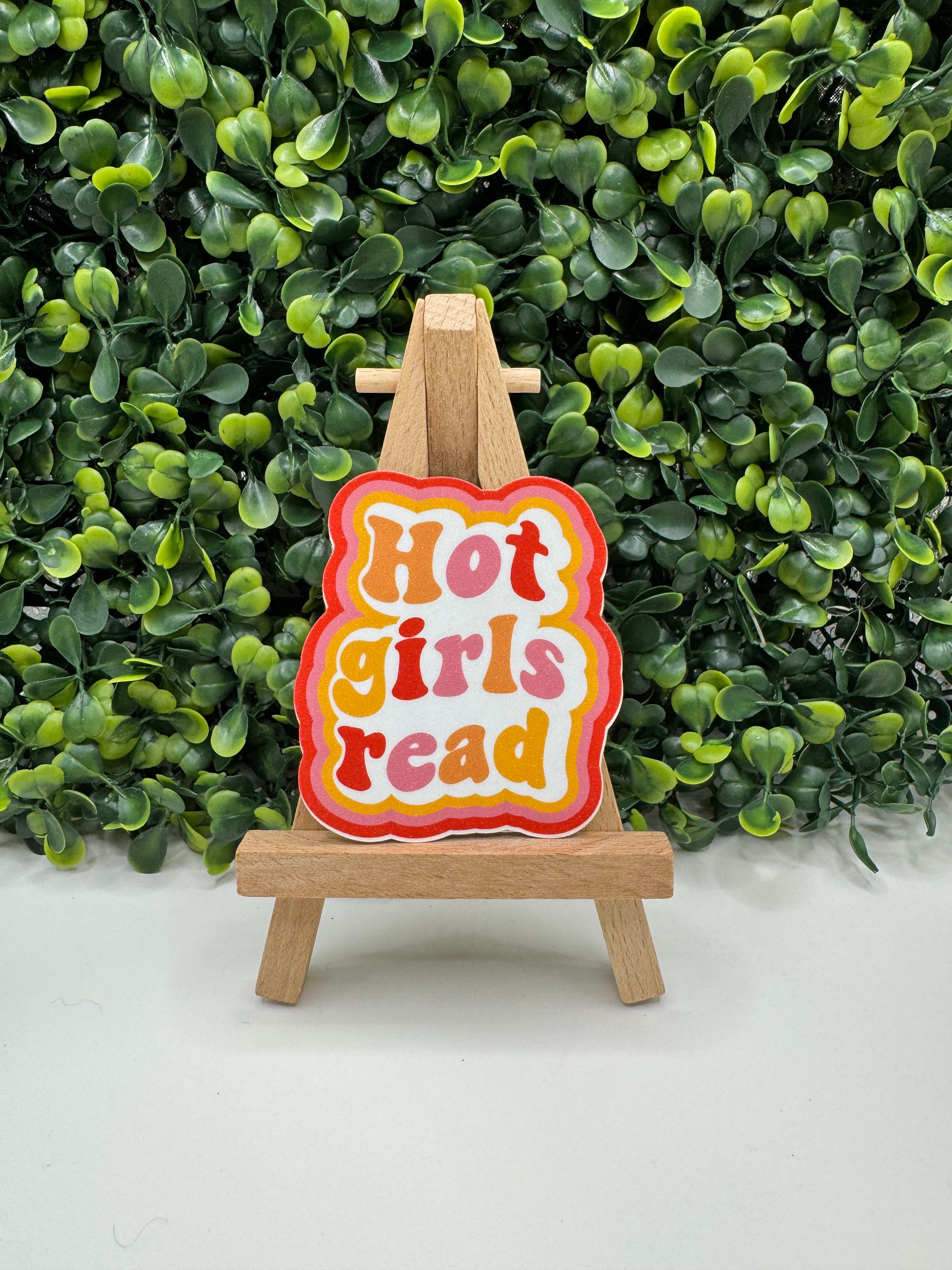Hot Girls Read Sticker
