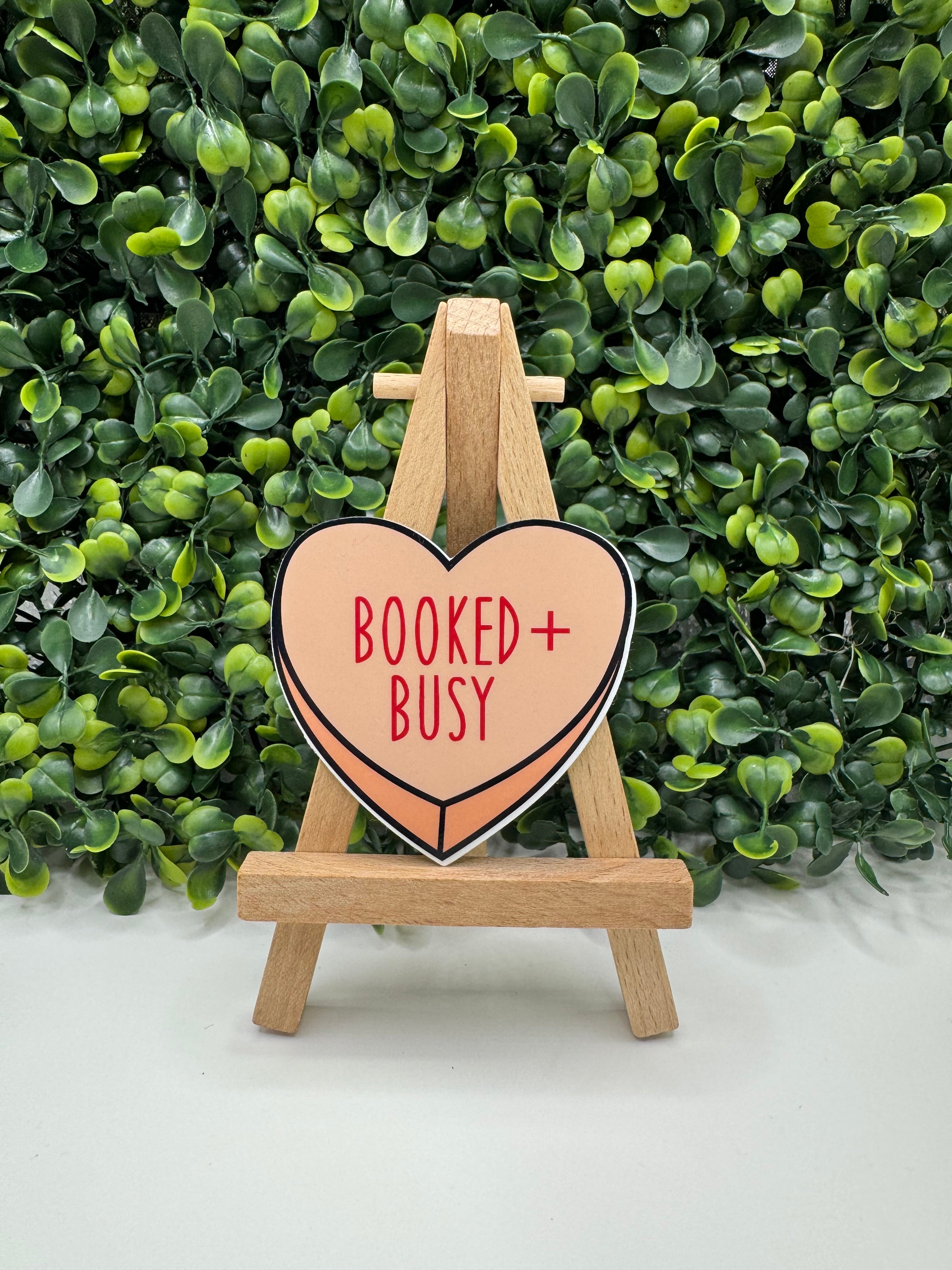 Booked & Busy Sticker