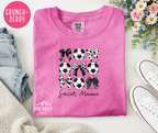 Soccer Mama with Bows T-shirt