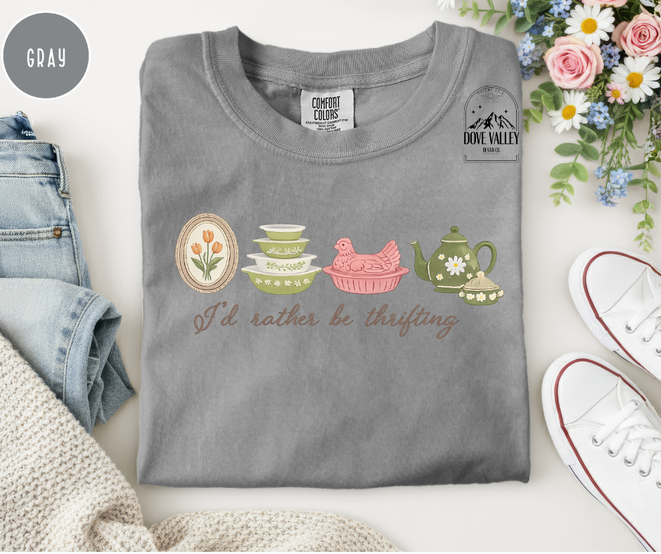 I'd Rather be Thrifting T-shirt