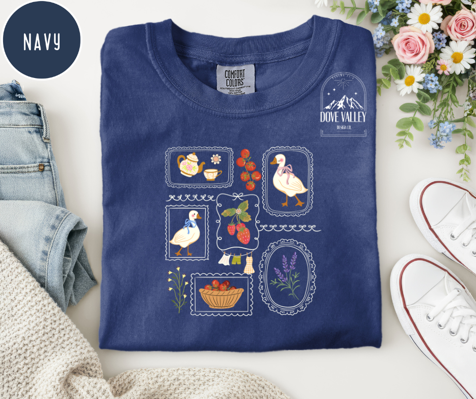Vintage Cottage Garden T-shirt