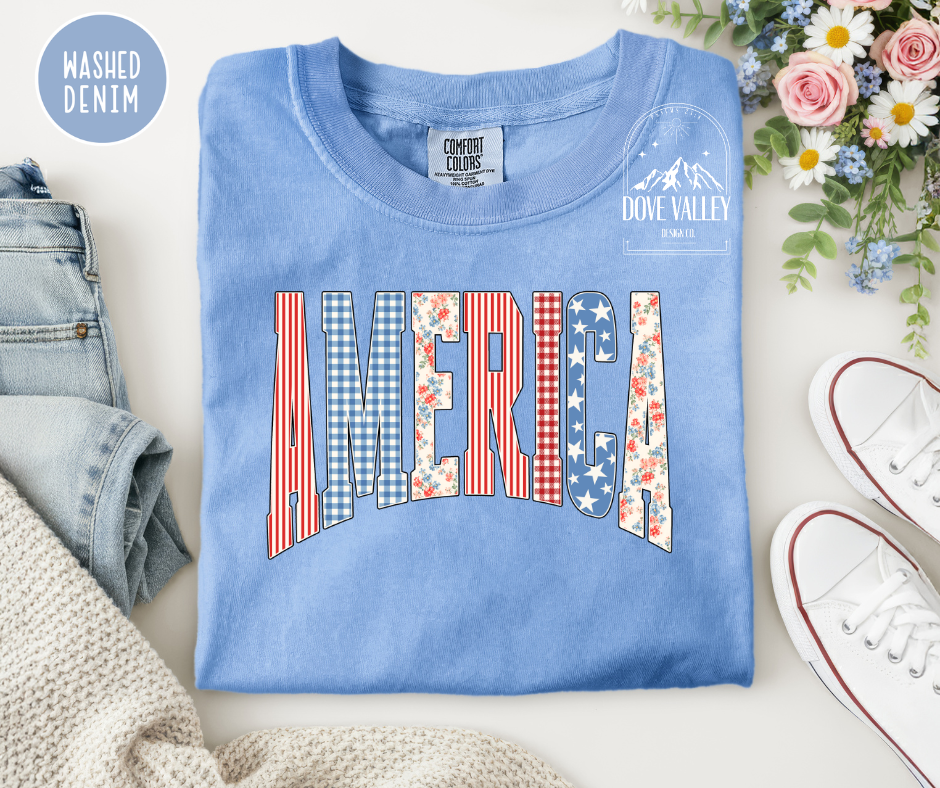 America Patchwork T-Shirt