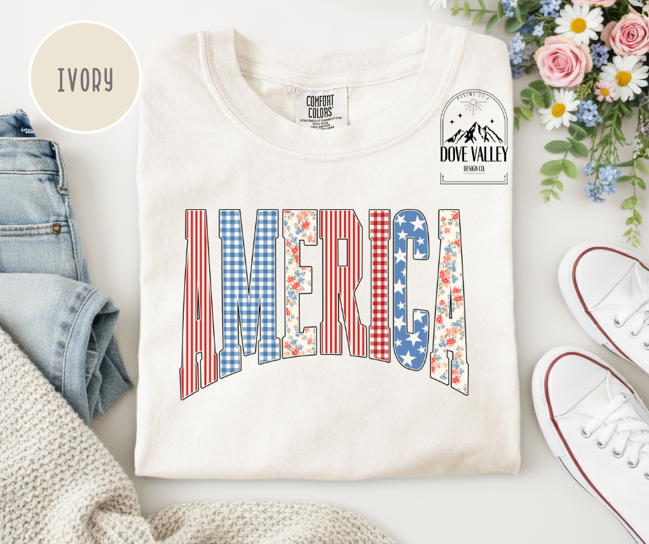 America Patchwork T-Shirt